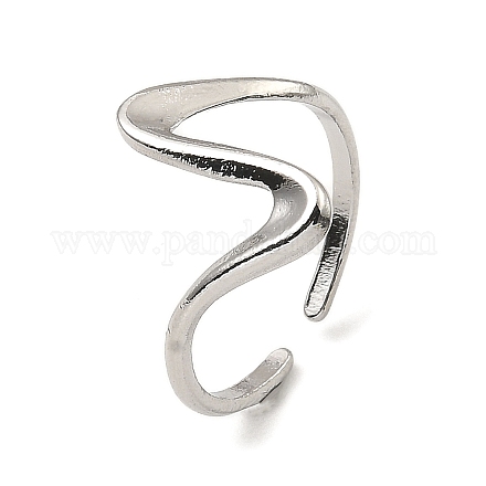 304 Stainless Steel Open Cuff Rings RJEW-Z018-24P-1