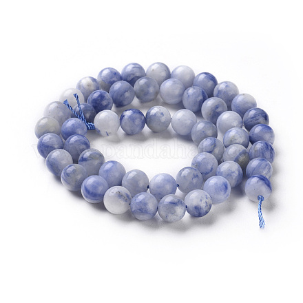 Natural Sodalite beads Strands G-F665-01-8mm-1