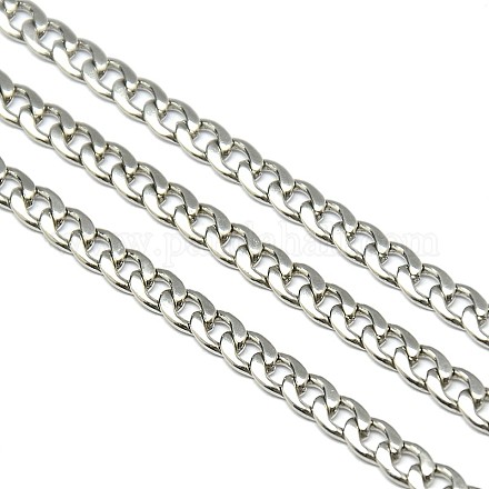 Stainless Steel Cuban Link Chains STAS-M032-44P-1mm-1