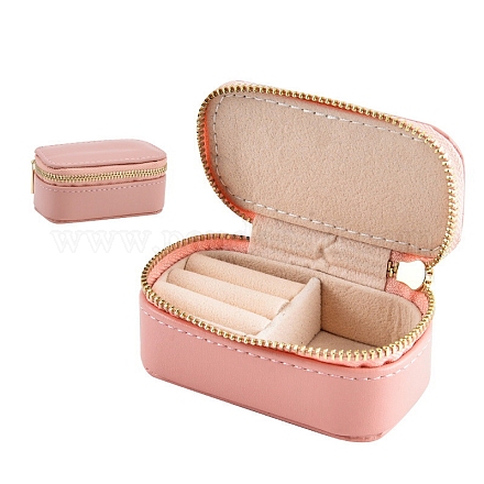Porte Bijou Maison Du Monde Boite A Bon Point Mini Coffret à Bijoux Voyage CASIWAFT - Organisateur Velours Pour Bagues, Boucles D'Oreilles, Colliers - Blanc Boîte Bijoux Velours Portable Porte Bijoux Collection