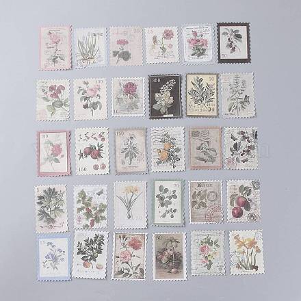 Set di adesivi per francobolli d'epoca X-DIY-B008-03D-1