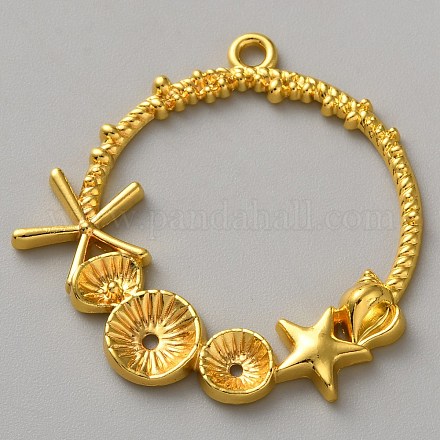 Подвески из сплава с покрытием на тему океана FIND-WH20008-49G-1