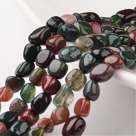 Natural Indian Agate Beads Strands G-M347-15-1