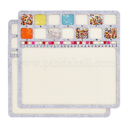Designtafeln aus Filzperlen TOOL-WH0002-65-01-1