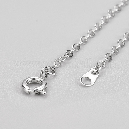 Brass Cable Chain Necklaces with Iron Findings X-SW073-1