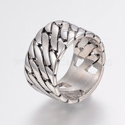 304 Stainless Steel Finger Rings RJEW-G091-13-1