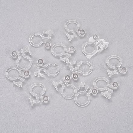 Convertitore per orecchini a clip in plastica trasparente X-KY-P005-01-1