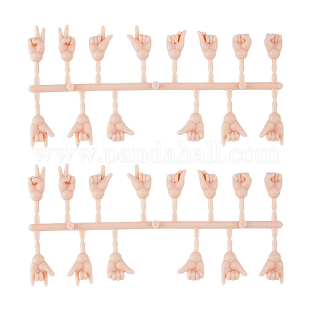 Abs plastica bjd accessori gesto bambola DIY-WH0304-646-1