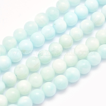 Natural Hemimorphite Beads Strands G-O166-01-4mm-1