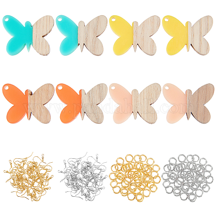 Kits de fabrication de boucles d'oreilles papillon olycraft bricolage DIY-OC0006-03-1