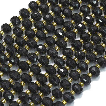 Natürlichen Obsidian Perlen Stränge G-K389-E57-01-1