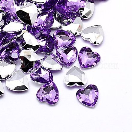 Cabuchones de diamante de imitación de acrílico de Taiwan imitación GACR-A018-18x18mm-25-1