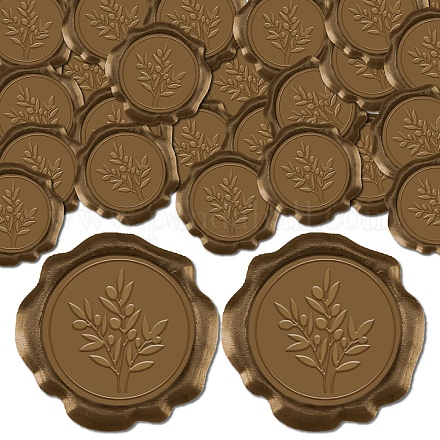 50шт. клейкие восковые наклейки DIY-CP0010-99B-1