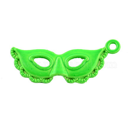 Personalized Masquerade Mask Pendant for Necklace Making PALLOY-4916-03-LF-1