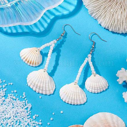 Серьги-подвески из хирургической нержавеющей стали 316 EJEW-TA00613-1