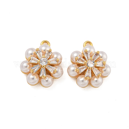 Латунные микро проложить кубического циркония подвески KK-U036-17G-1