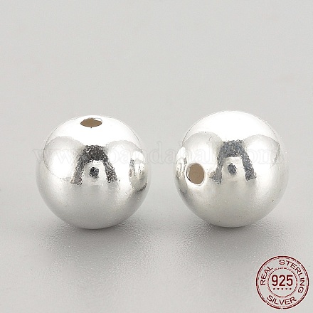 925 Sterling Silber Perlen STER-S002-15-6mm-1
