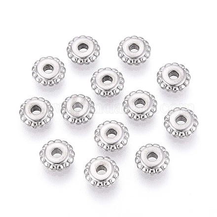 Дисковые бусины из нержавеющей стали марки 304 STAS-P319-14B-P-1