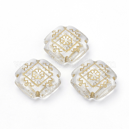 Chapado de perlas de acrílico transparente X-PACR-Q115-46-1