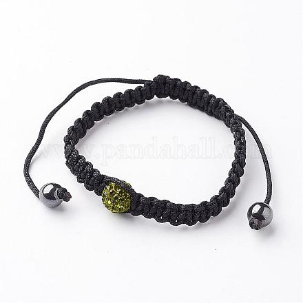 Nylon cordon tressé bracelets de perles BJEW-XCP0001-02-1