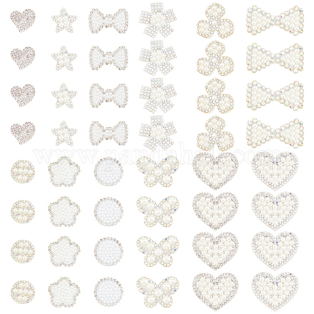 Arricraft 48 piezas 12 estilos parches de perlas DIY-AR0002-27-1