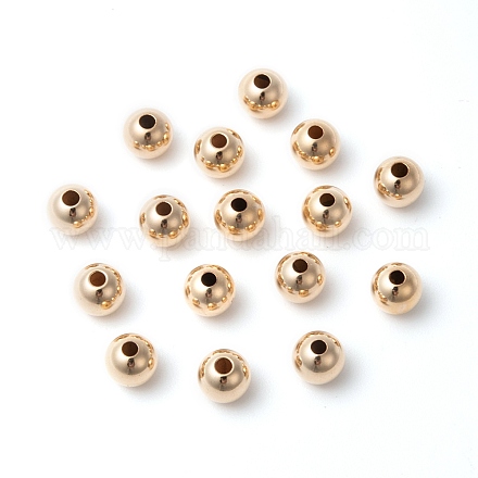 Gelbgold gefüllte Perlen X-KK-G156-5mm-1-1