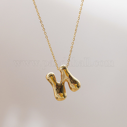 Массивные латунные ожерелья с инициалами WG97A63-14-1