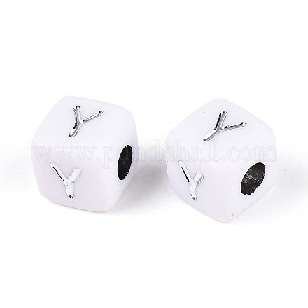 Непрозрачные акриловые бусины SACR-T035-03Y-1