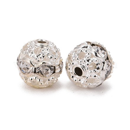 Perline strass in Ottone X-RB-A011-6mm-01S-1
