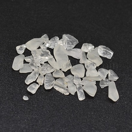 Chips de cuarzo natural de cristal cuentas X-G-O103-17-1