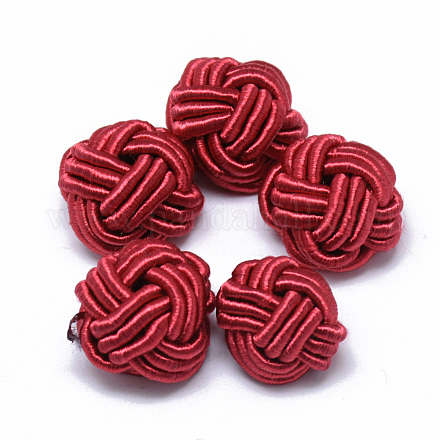 Polyester & Cotton Woven Beads WOVE-T004-17-1
