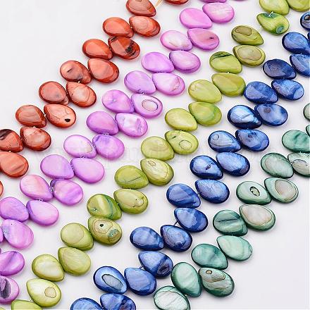 Chapelets de perles de coquillage naturel BSHE-P019-M-1