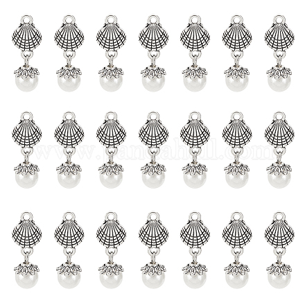 Arricraft 32 Stück Acryl imitierte Perlenanhänger FIND-AR0003-36-1