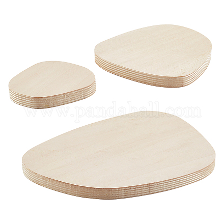 3 Uds 3 soportes de exhibición de madera de estilo ODIS-WH0036-01-1