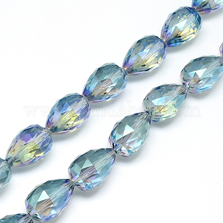 Fili di perle di vetro placcato EGLA-S136-01-1