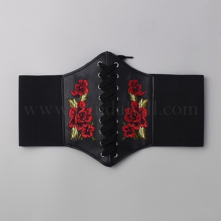 Широкие эластичные корсетные ремни из искусственной кожи&nbsp;AJEW-WH0083-04-1