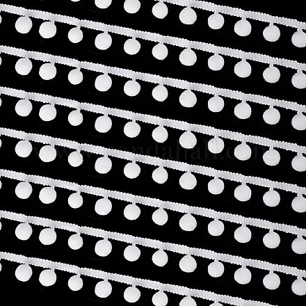 20 ярд кружевной отделки чинлона с кисточками OCOR-WH0046-98-1