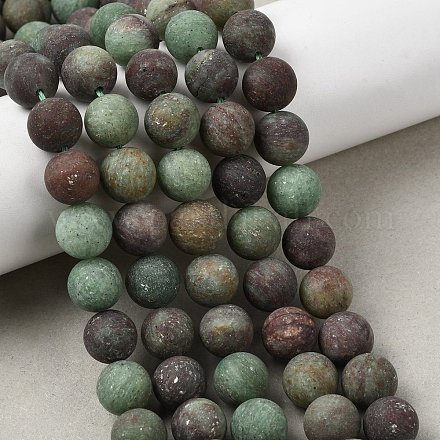 Естественный зеленый опал бисер нитей G-H045-A03-10MM-01-1