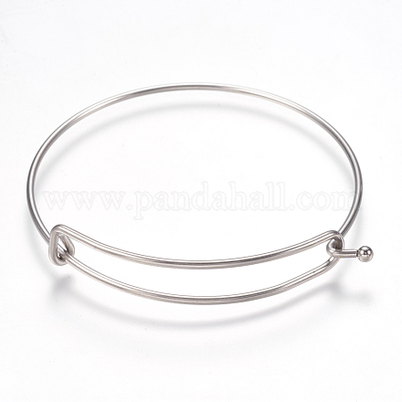 Bracelet extensible réglable en 304 acier inoxydable fabrication de bracelet STAS-I081-01P-1