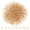 800Pcs 304 Stainless Steel Open Jump Rings, for Chainmaille Weaves, Real 18K Gold Plated, 21 Gauge, 6x0.7mm, Inner Diameter: 4.5mm