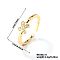Brass Micro Pave Cubic Zirconia Cuff Rings for Women, Golden, Letter X, 20x6mm