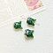 Handmade Lampwork Beads, Fish, Green, 16x20mm