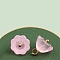Resin Pendants, Seedpod of the Lotus, Imitation Jade, Pink, 11x10mm