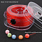 Round Elastic Crystal Thread, Jewelry Beading Cords, For Stretch Bracelet Making, Red, 0.5mm, about 131.23 Yards(120m)/pc
