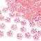 Transaparent Acrylic Beads, Plum, AB Color Plating, Pale Violet Red, 13.5x14.5x4.5mm, Hole: 1.8mm, about 1111pcs/500g