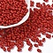 Opaque Acrylic Beads, Peanut, Dark Red, 6.5x4x3mm, Hole: 1.4mm, about 197pcs/10g