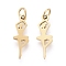 Ion Plating(IP) 304 Stainless Steel Pendants, with Jump Ring, Laser Cut, Ballet Dancer, Golden, 11x4x0.8mm, Jump Ring: 3x0.4mm, 1.6mm Inner Diameter