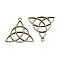 Tibetan Style Alloy Pendants, Trinity Knot/Triquetra, Irish, Lead Free & Cadmium Free, Antique Silver, 30x29x2mm, Hole: 2mm, about 408pcs/1000g