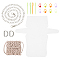 Purse Making Kits, including Plastic Mesh Canvas Sheet, Stitch Marker, Yarn Needle, Iron Curb Chain Bag Strap with Swivel Clasps & D Rings, Mixed Color, 20~1190x5~457x1~3.5mm