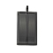 304 Stainless Steel Pendants, Rectangle Charm, Black, 36.5x17x4.5mm, Hole: 4mm